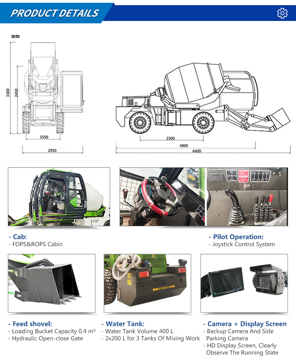 How Does a Self Loader Concrete Mixer Work?